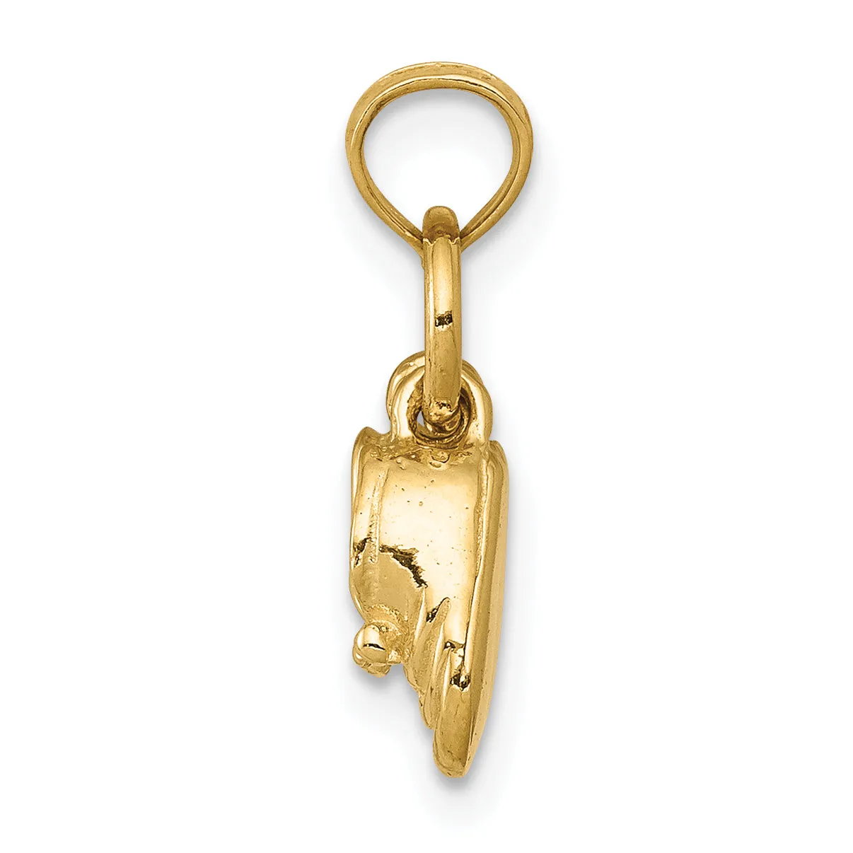 14K Gold 3D Moveable Baby Shoes Charm  Solid and Elegant Gift