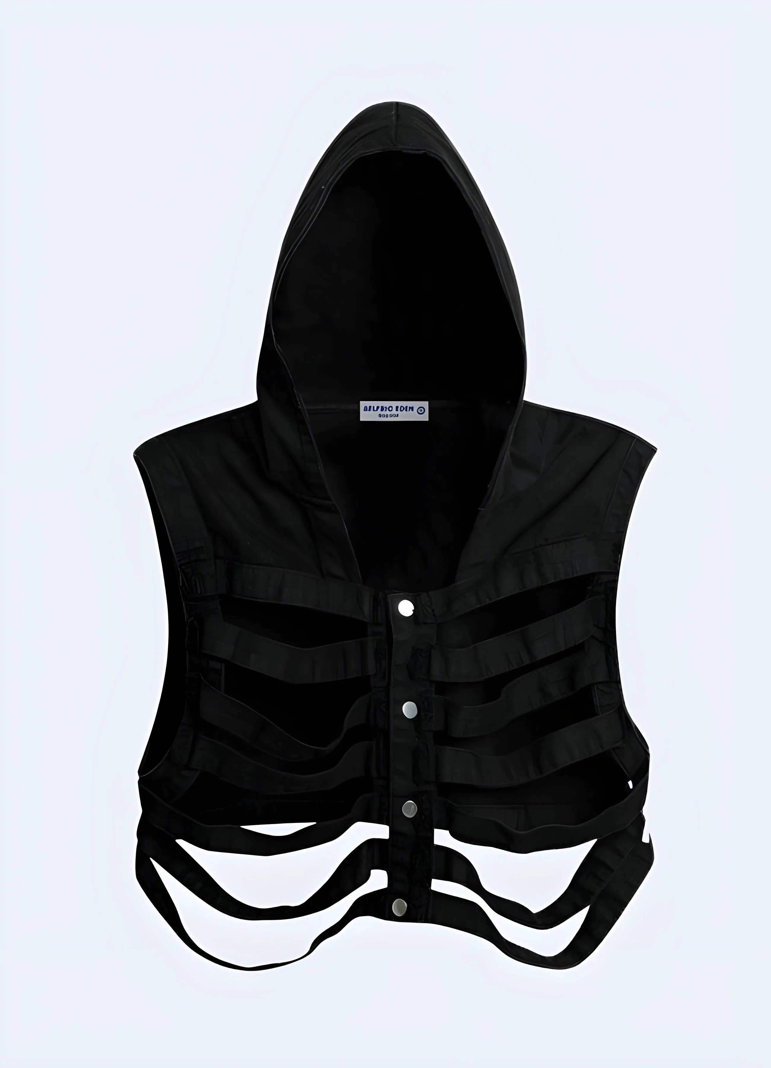 Aelfric Eden Skeleton Hooded Denim Vest