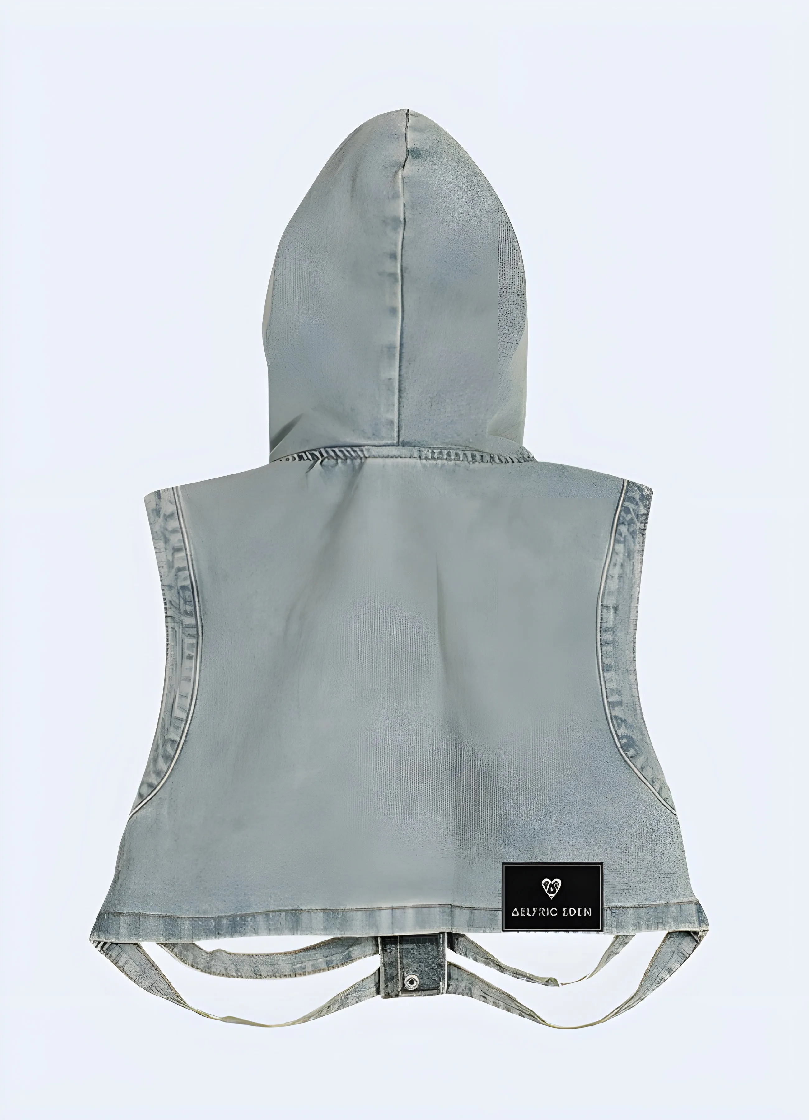 Aelfric Eden Skeleton Hooded Denim Vest