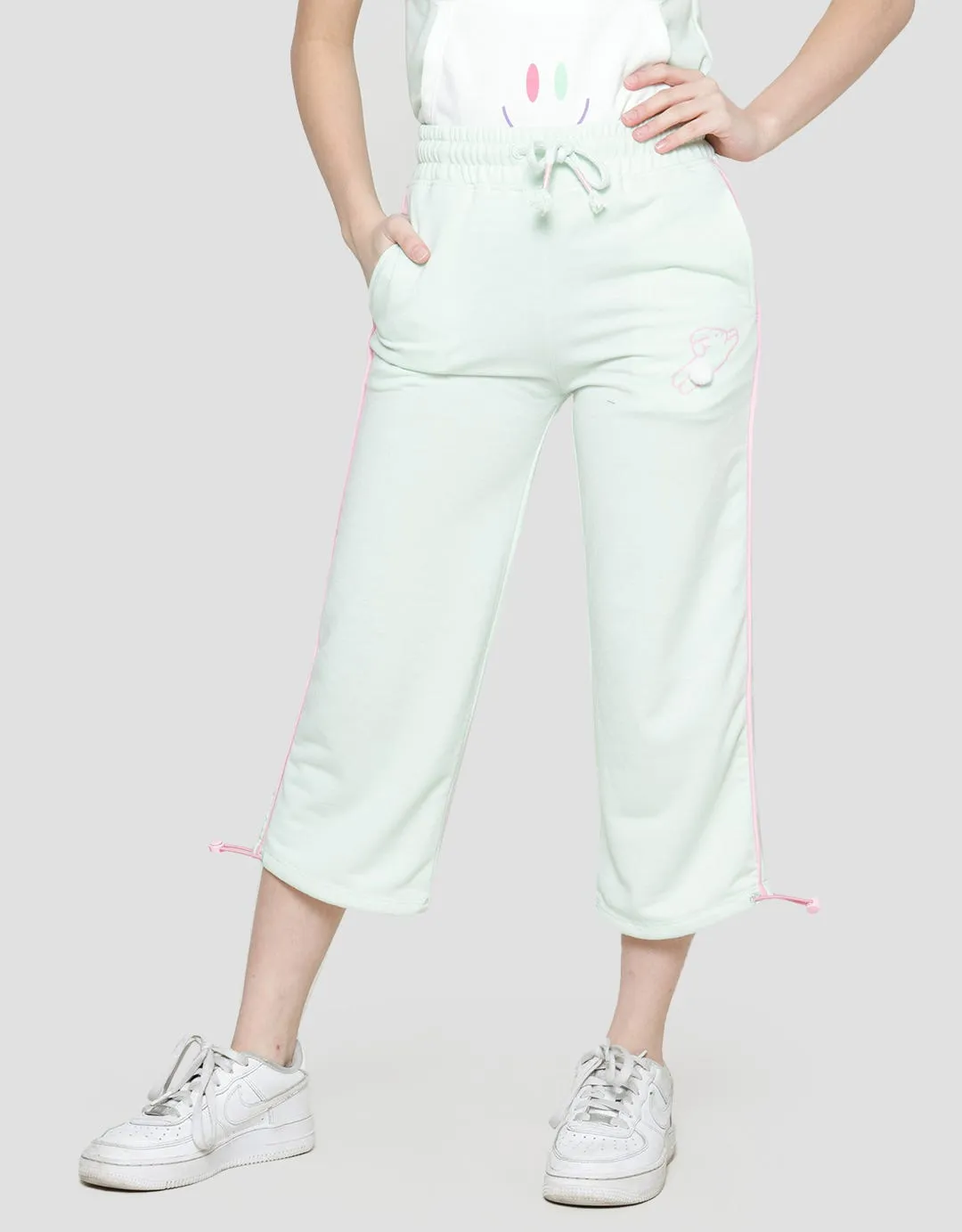 Aero Celana Panjang Wide Leg Piping Stopper Bawah Anak Perempuan