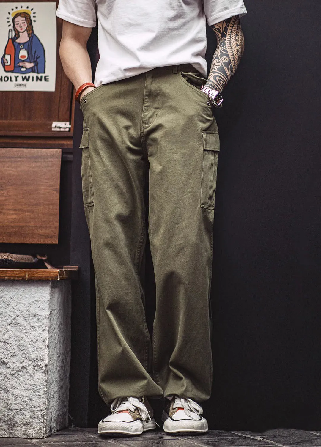 American Retro M51 Multi-Pocket Military Tactical Men's Trousers