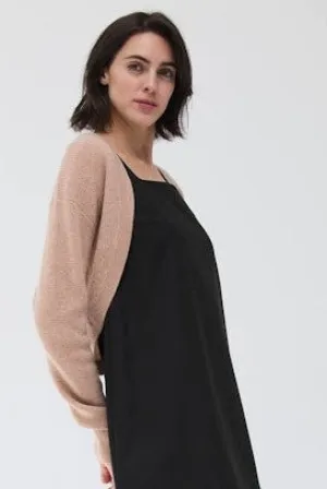 Autumn Cashmere Shaker Shrug - Cappuccino