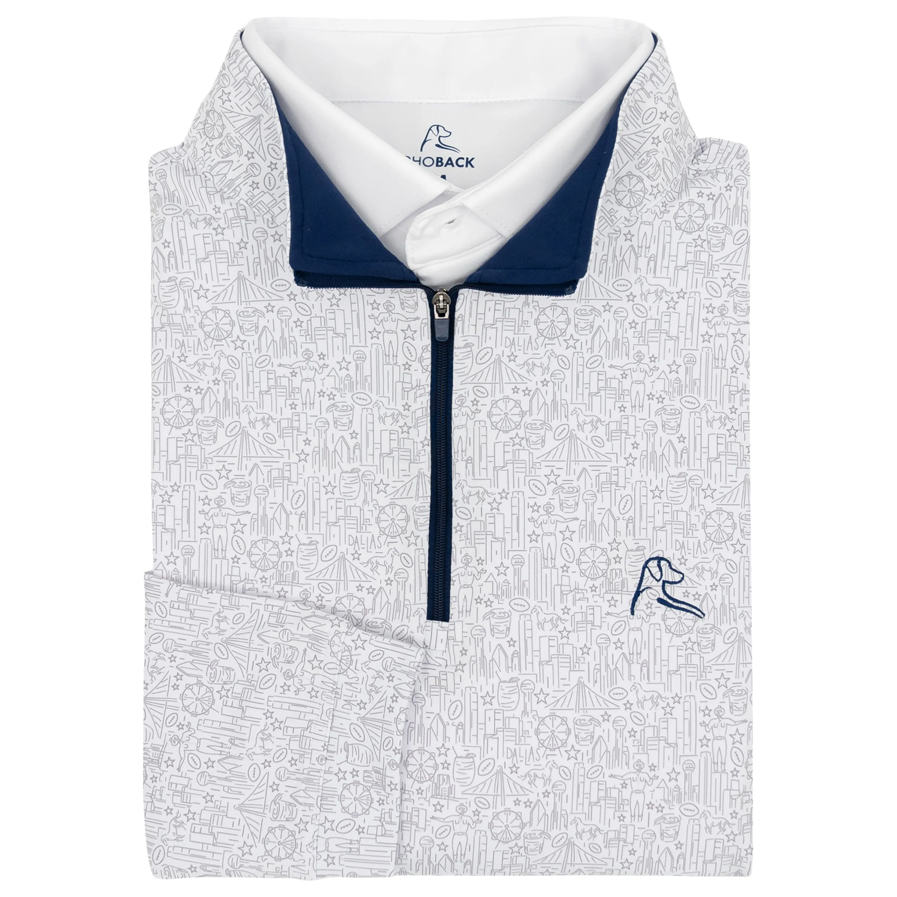 Big D Performance Q-Zip | The Big D - Stainless Steel/White