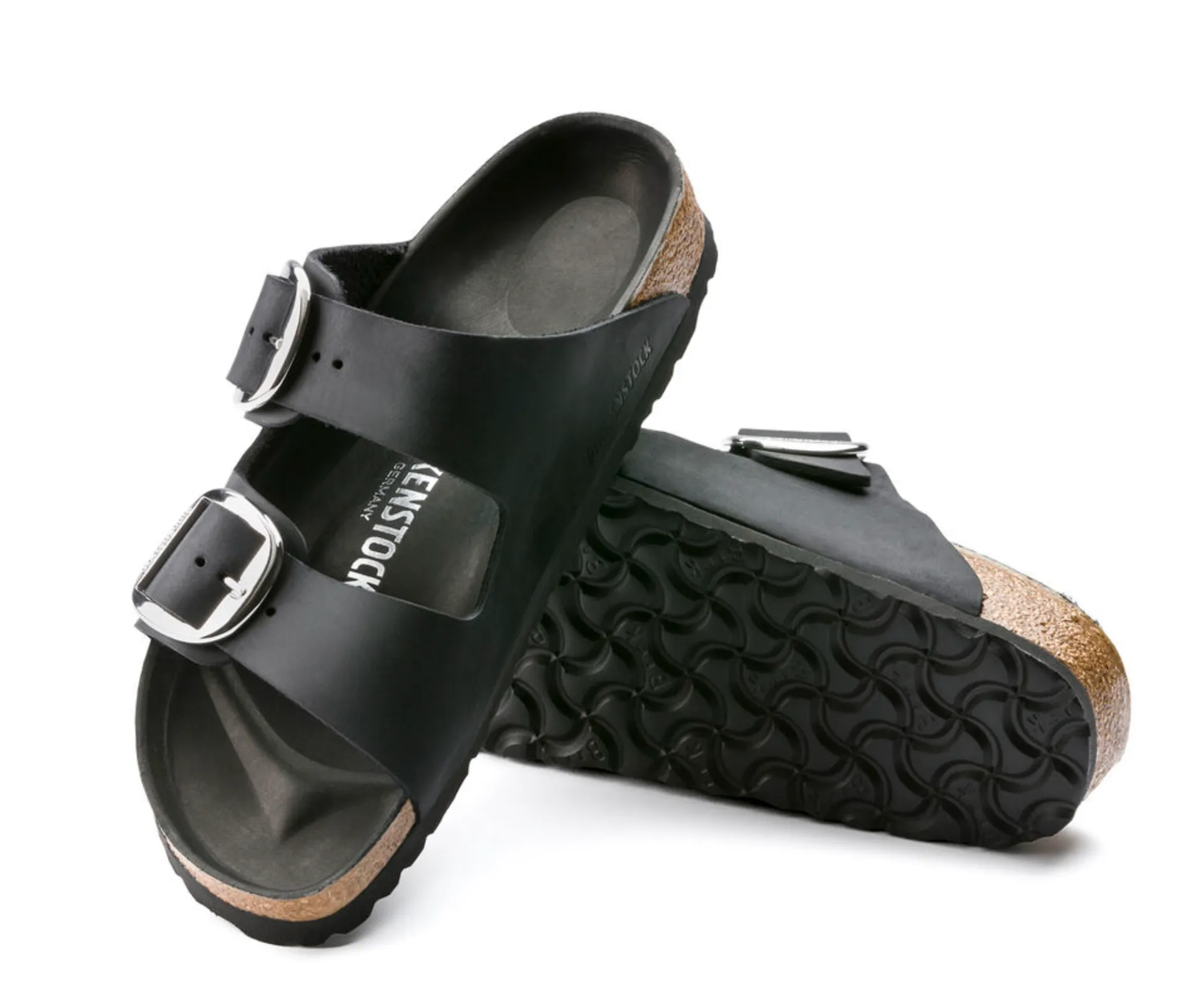 Birkenstocks Arizona Big Buckle - Oiled Leather (Black)