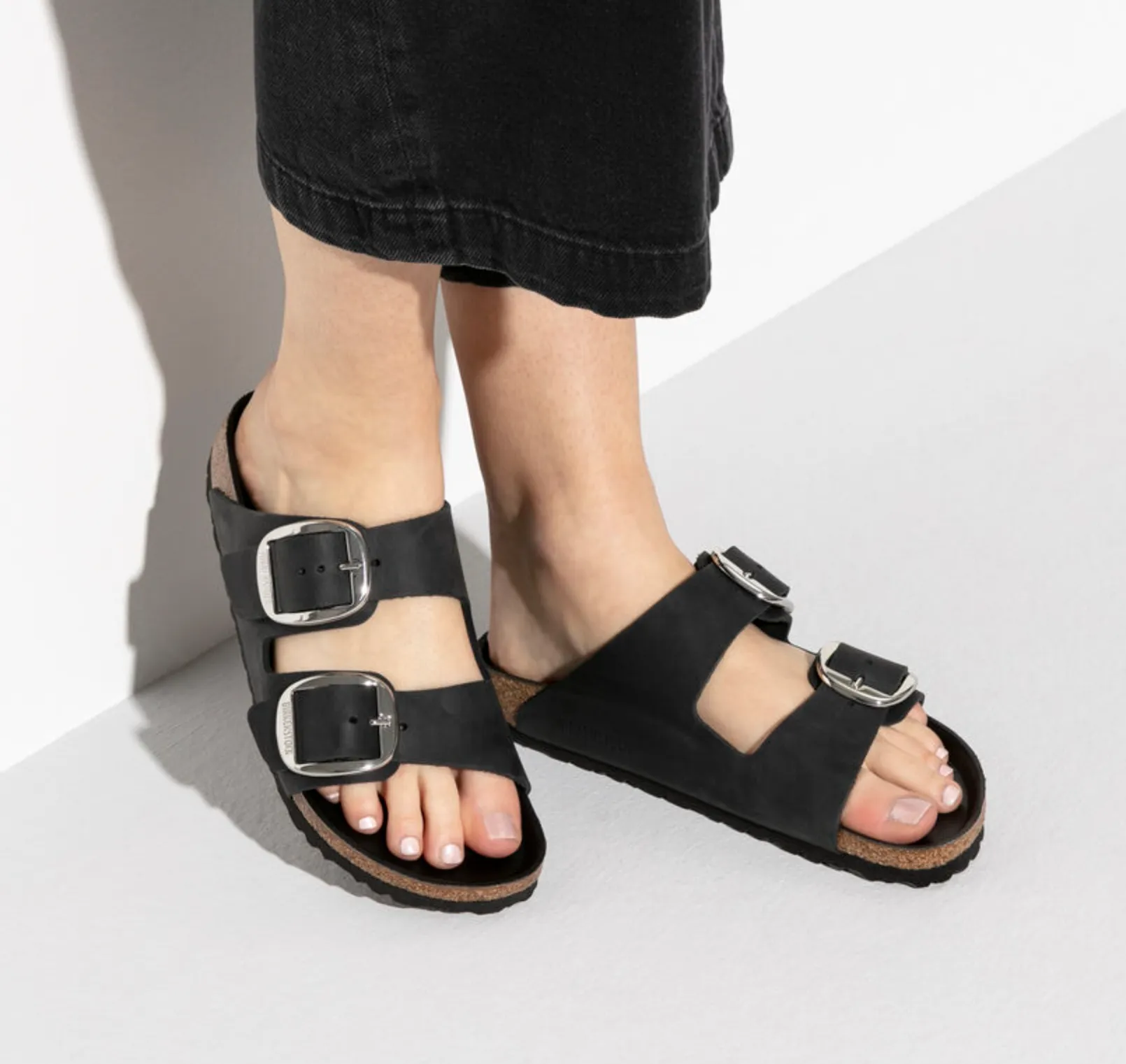 Birkenstocks Arizona Big Buckle - Oiled Leather (Black)