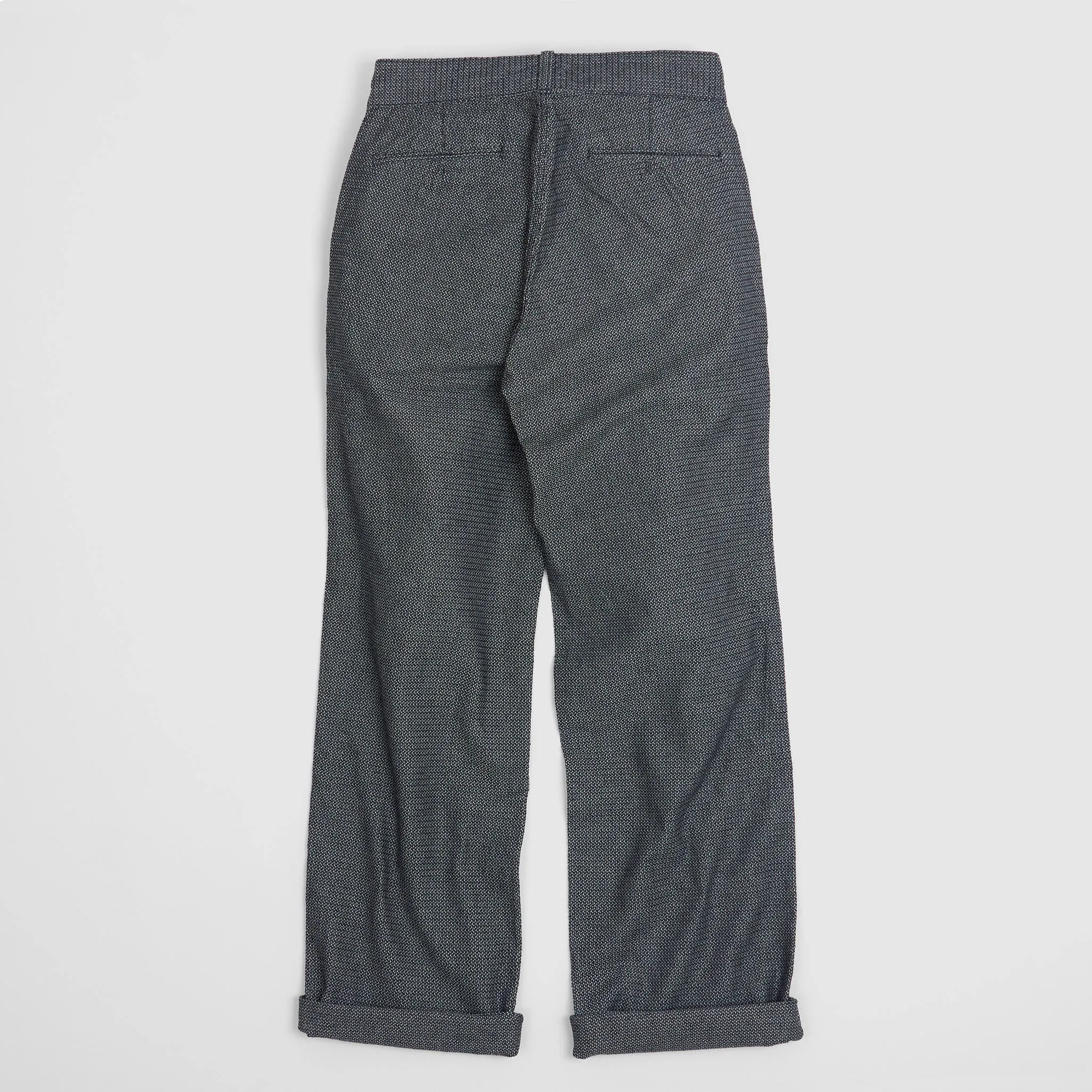 Black Sign Wide Sashiko Chino Trousers