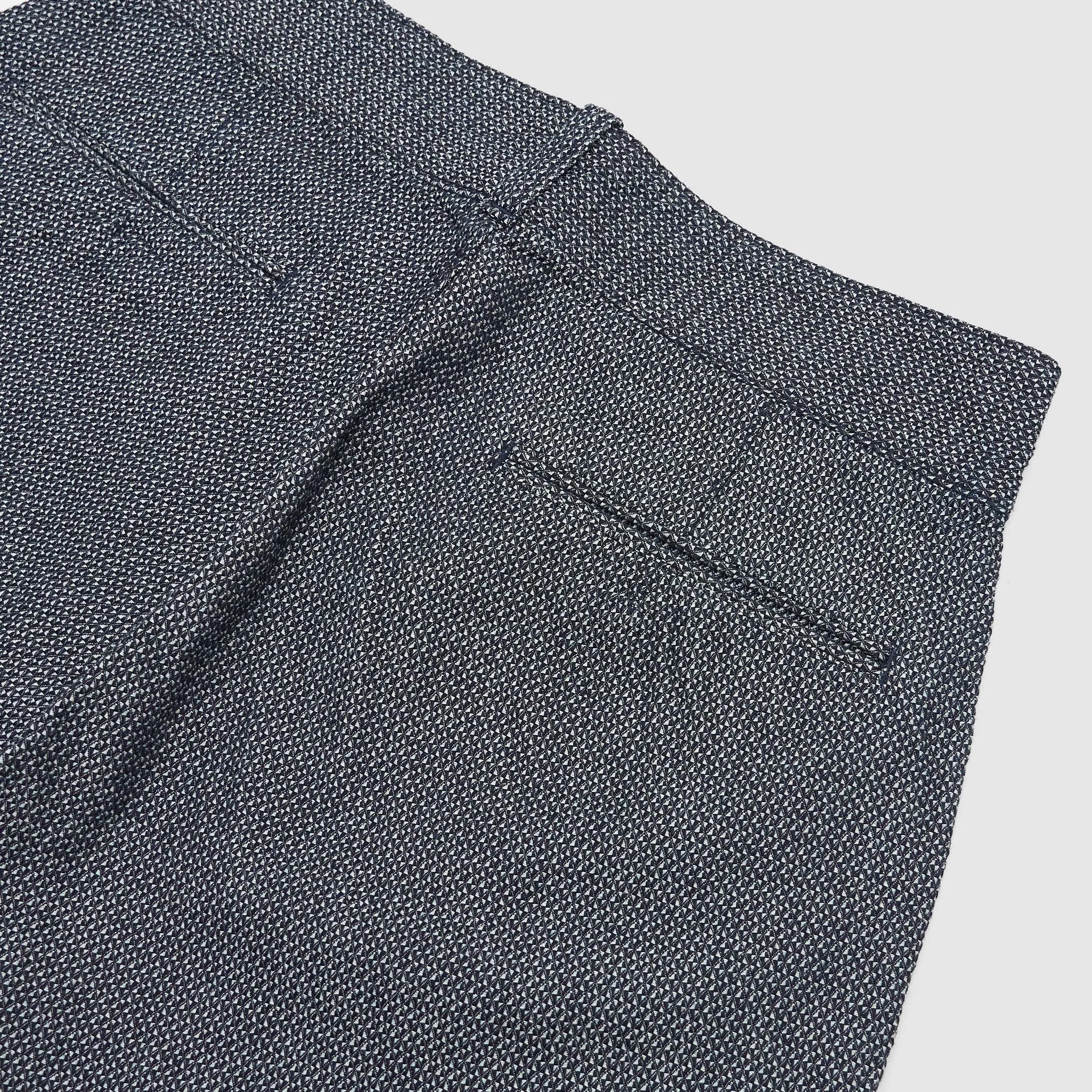 Black Sign Wide Sashiko Chino Trousers