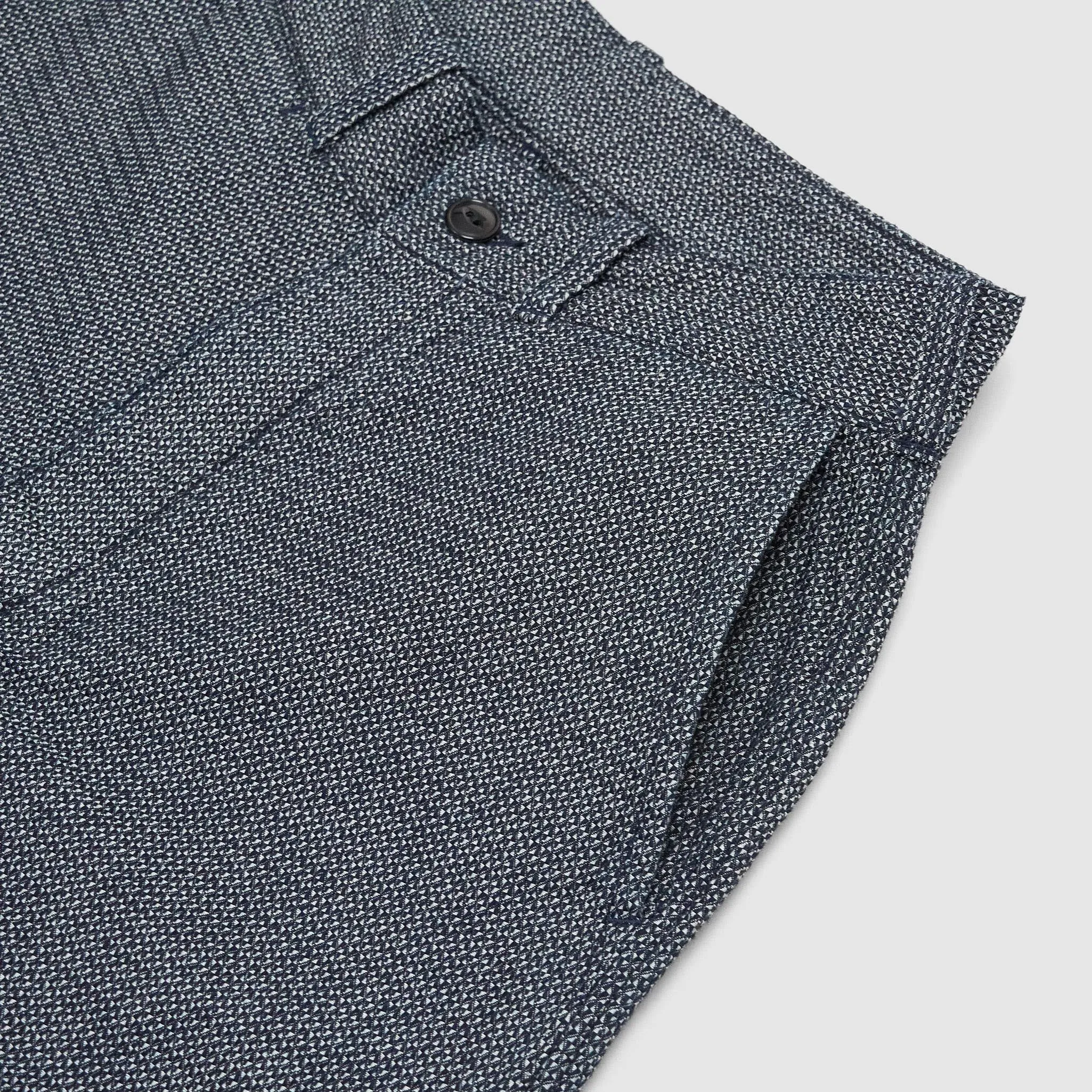 Black Sign Wide Sashiko Chino Trousers