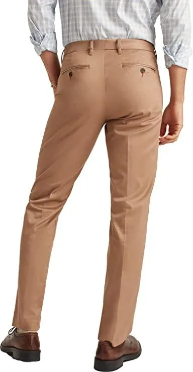 Bonobos Men's Wednesday Tan 40W x 32L Slim Stretch Weekday Warrior Pants