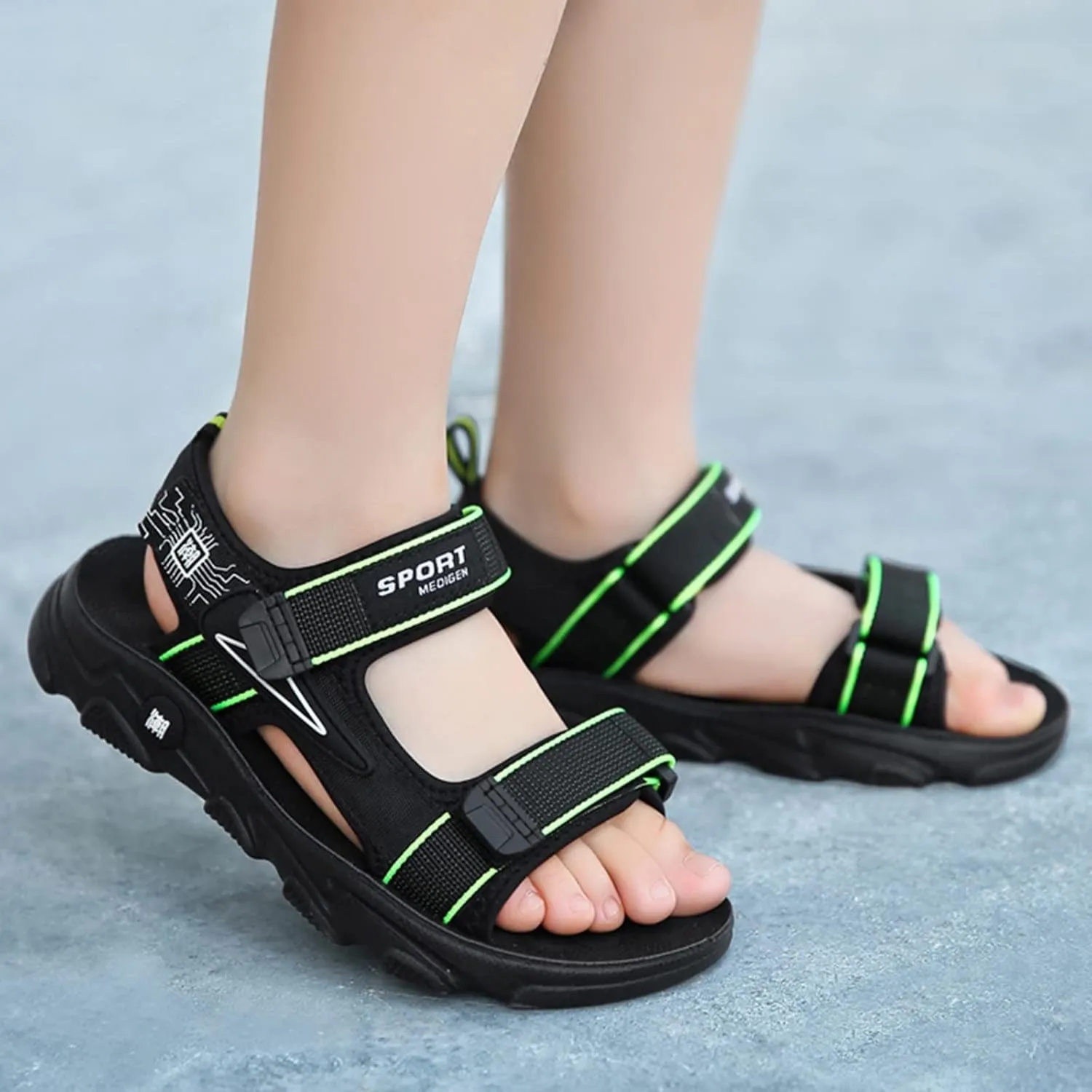 Boys Girls Fashion Athletic Sports Sandals Kids Open-Toe Water Sandals Toddler Outdoor Shoes 2025 Hiking Sneakers
