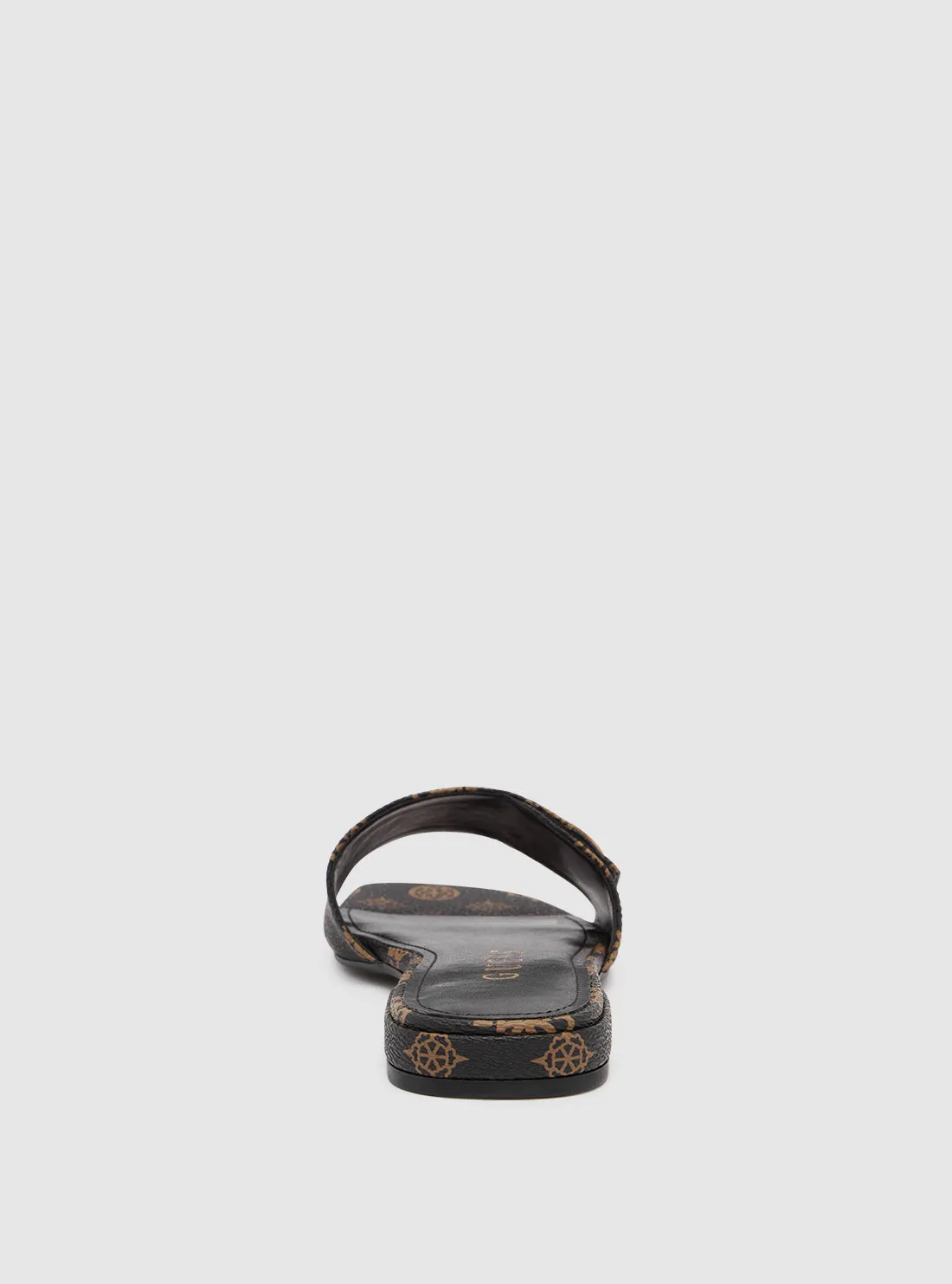 Brown Logo Toco Sandals