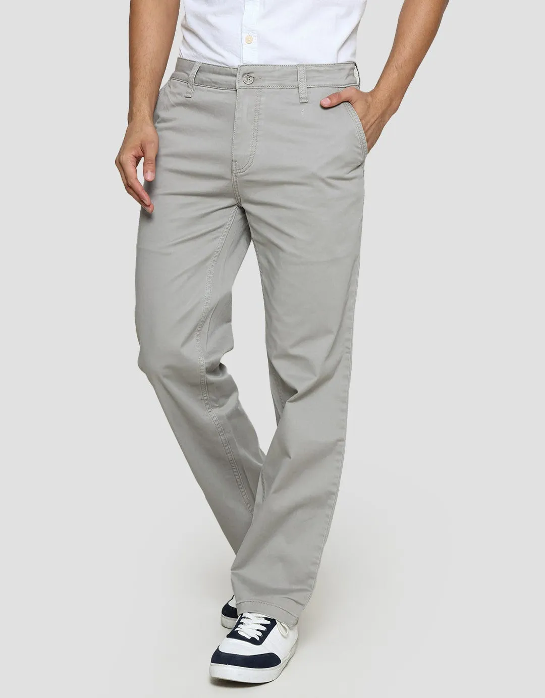 Cardinal Casual Celana Panjang Chinos Fashion Pria