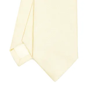 CEREMONIAL LIGHT YELLOW SILK SATIN TIE