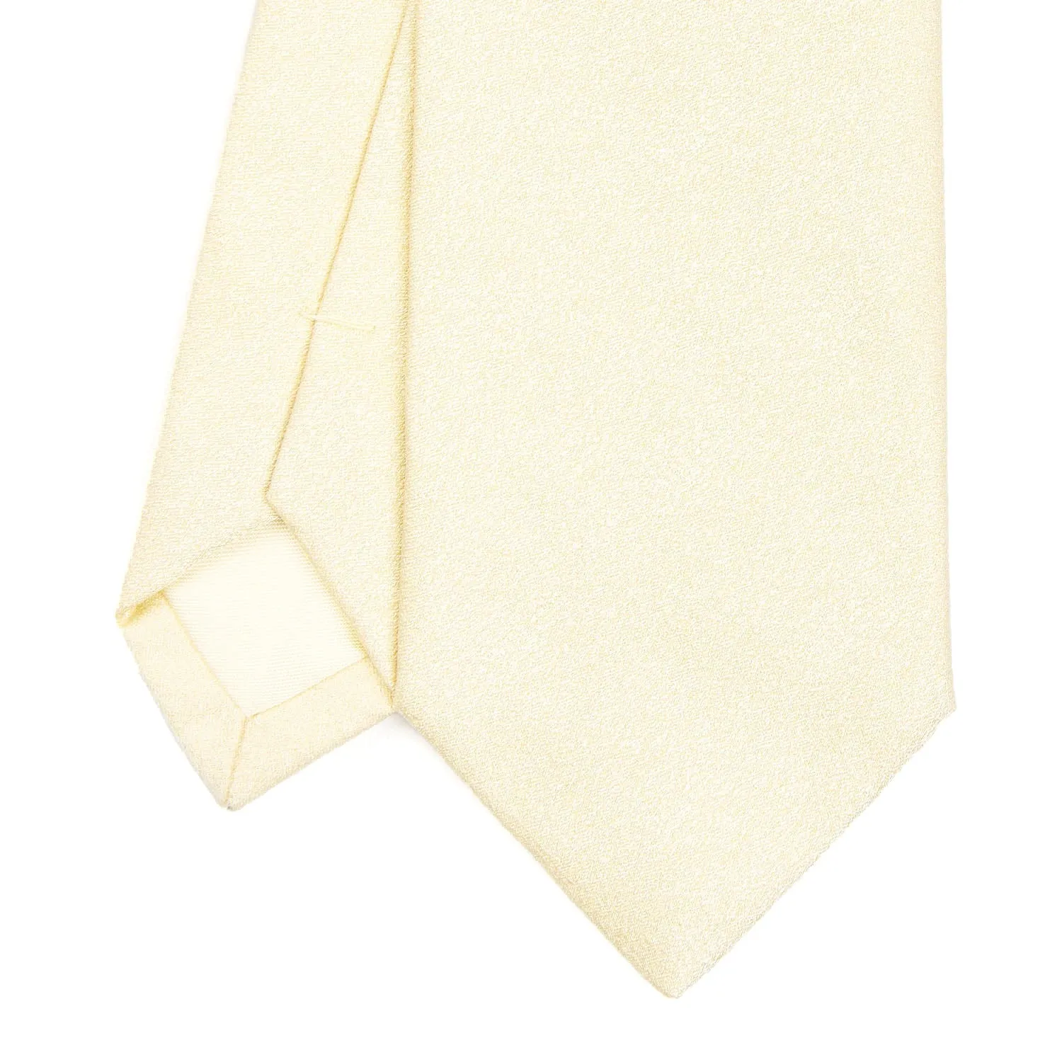 CEREMONIAL LIGHT YELLOW SILK SATIN TIE