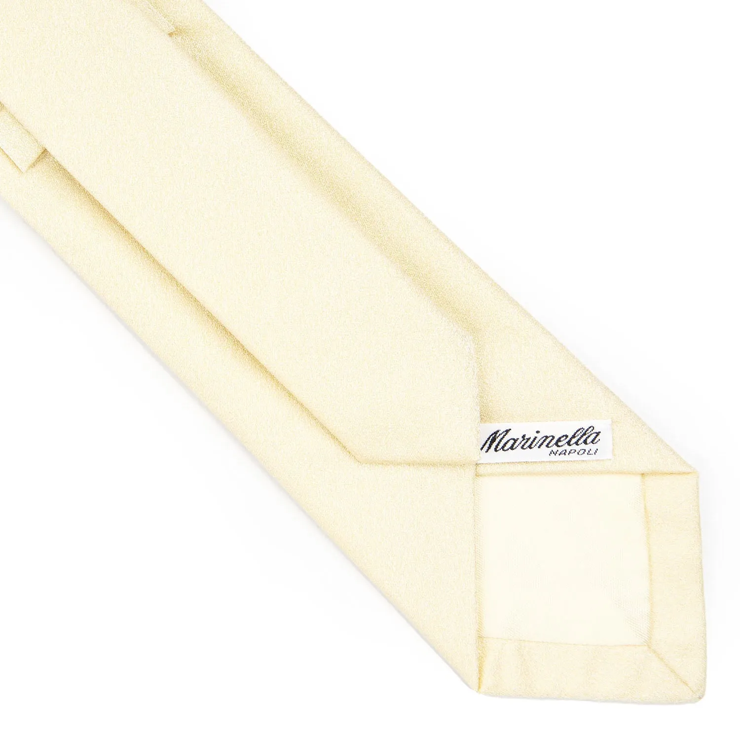 CEREMONIAL LIGHT YELLOW SILK SATIN TIE
