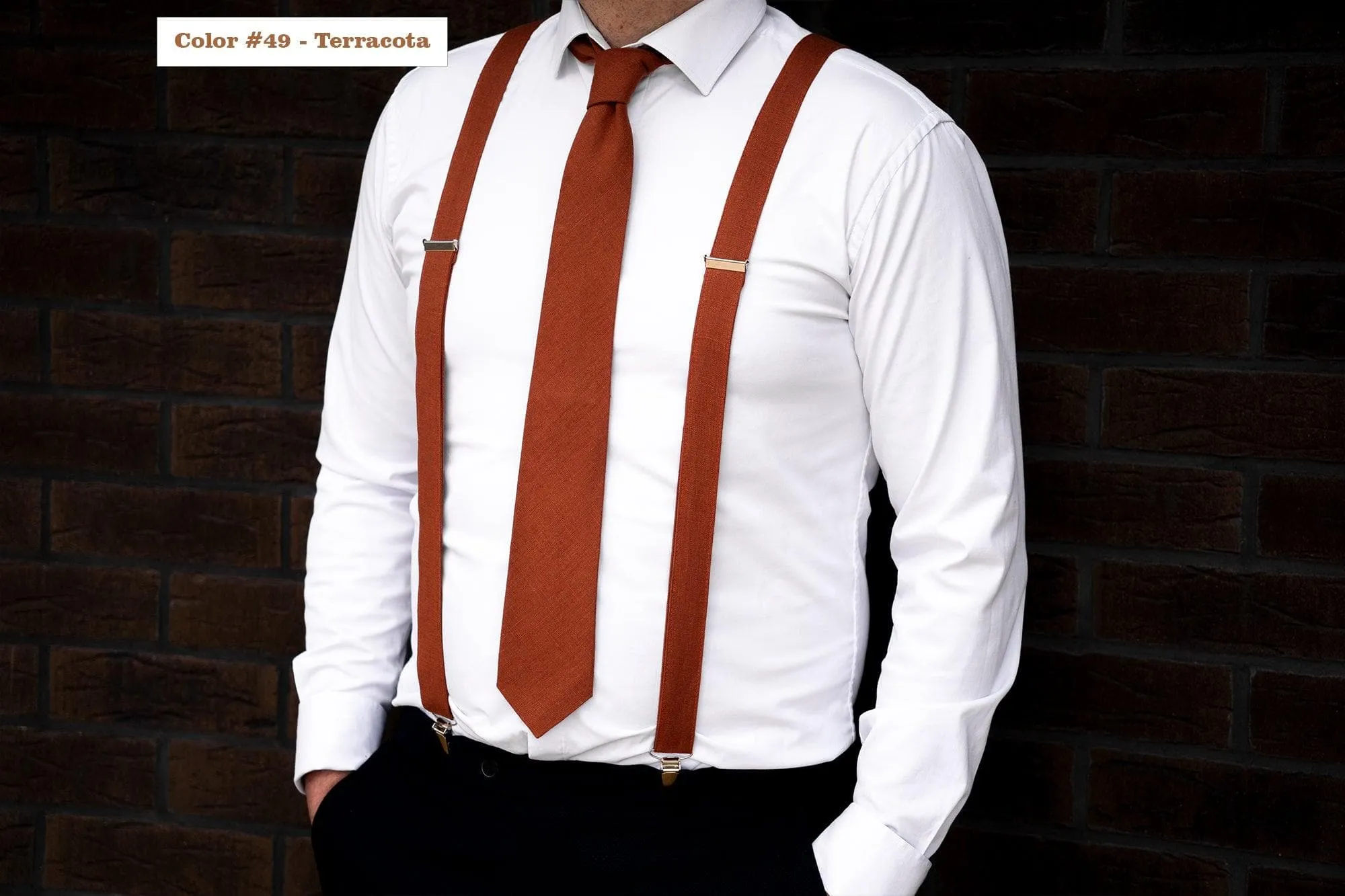 Champagne Linen Necktie | Elegant Groomsmen Tie for Memorable Occasions