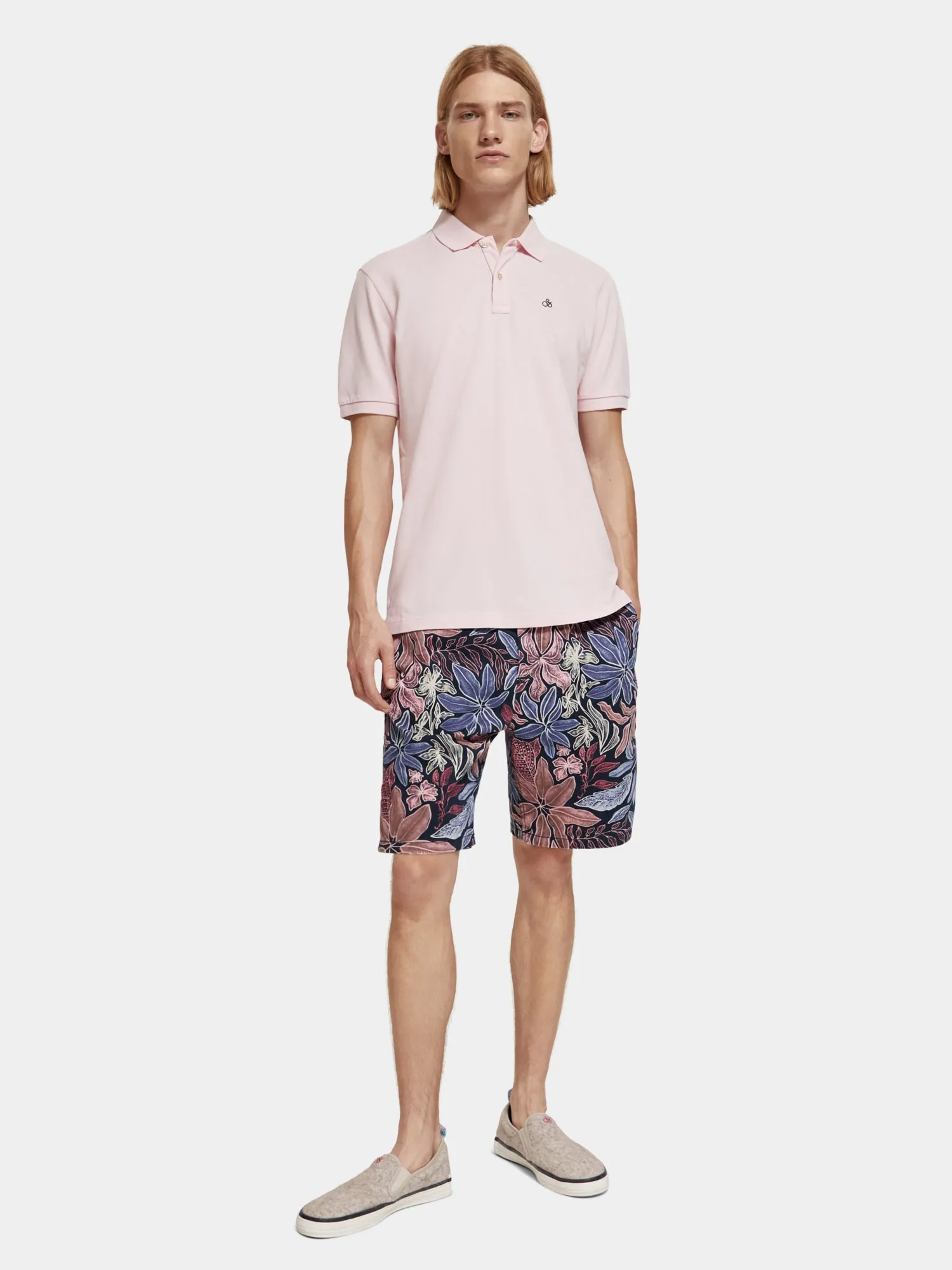 Cotton pique polo shirt