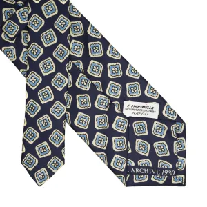 DARK BLUE SILK TIE