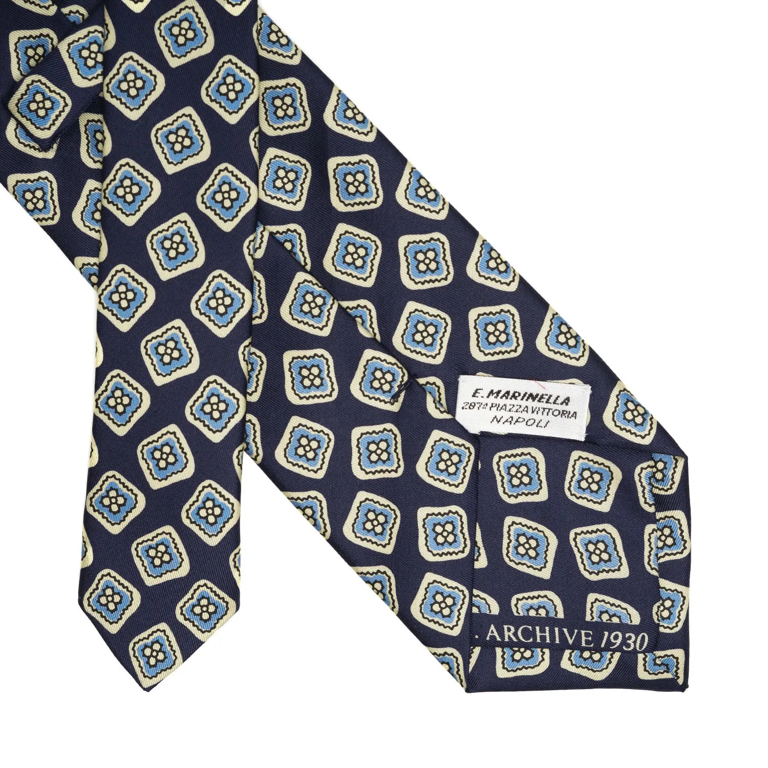 DARK BLUE SILK TIE