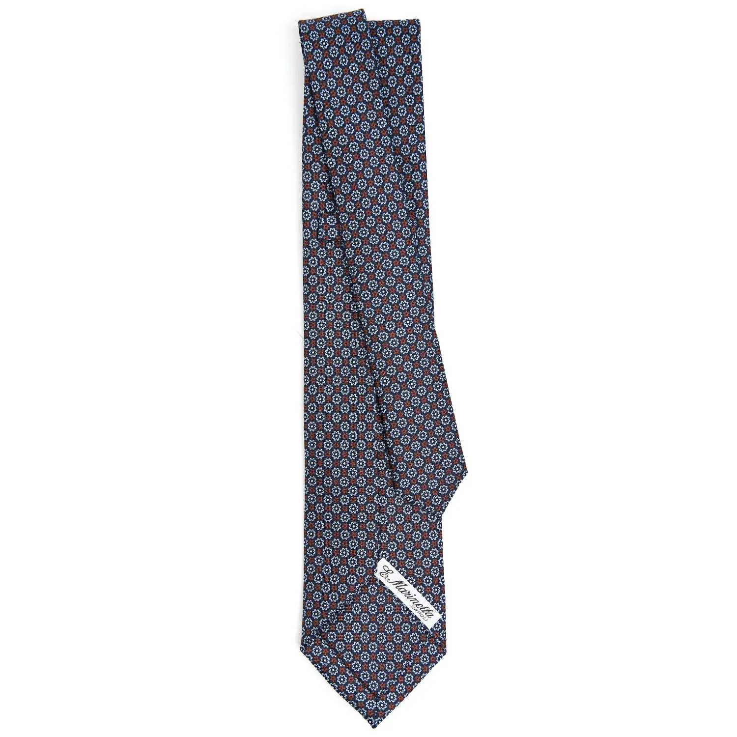 DARK BLUE7 FOLD SARTORIAL SILK TIE