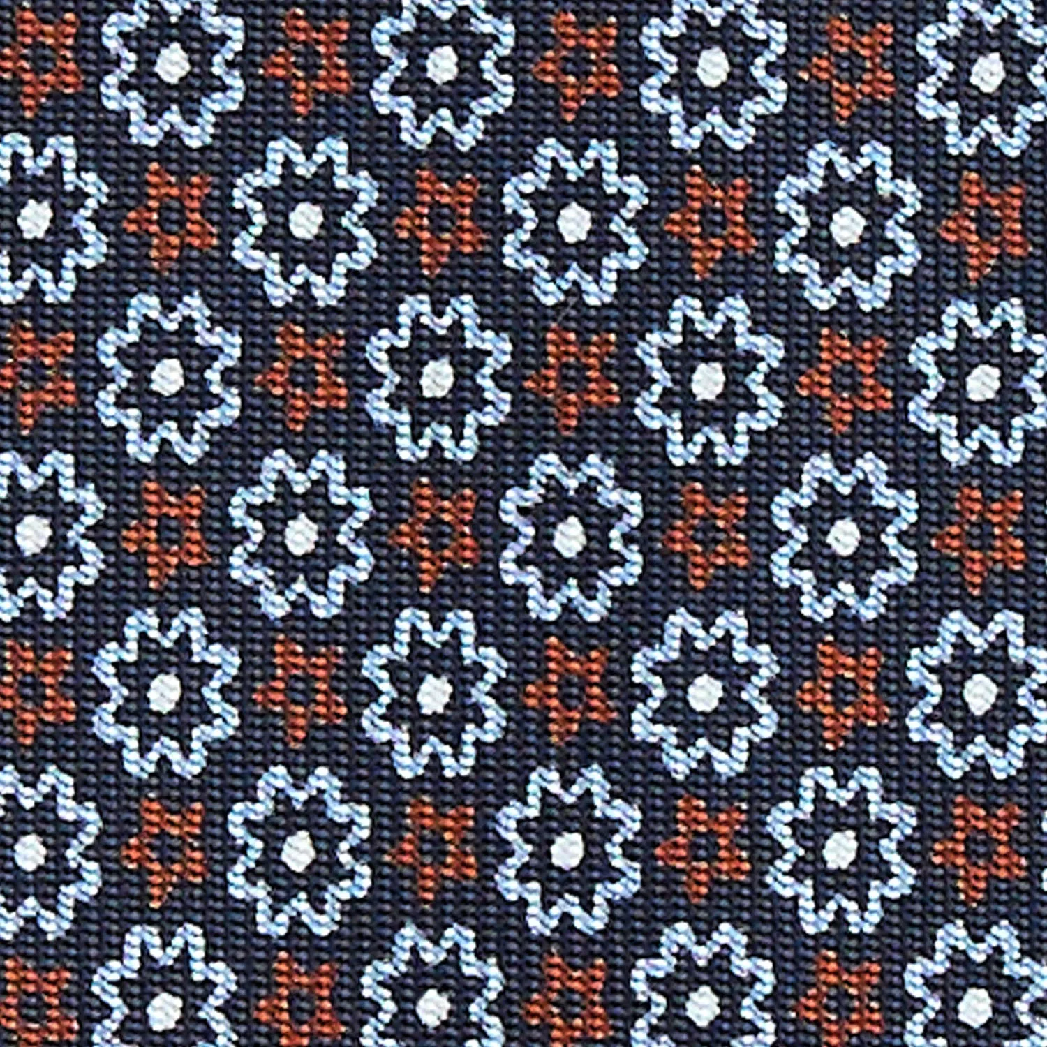 DARK BLUE7 FOLD SARTORIAL SILK TIE