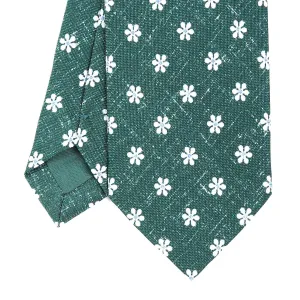 DARK GREEN SARTORIAL COTTON AND SILK TIE