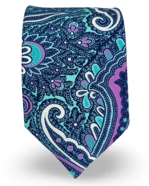 DÉCLIC Mariner Paisley Tie - Aqua