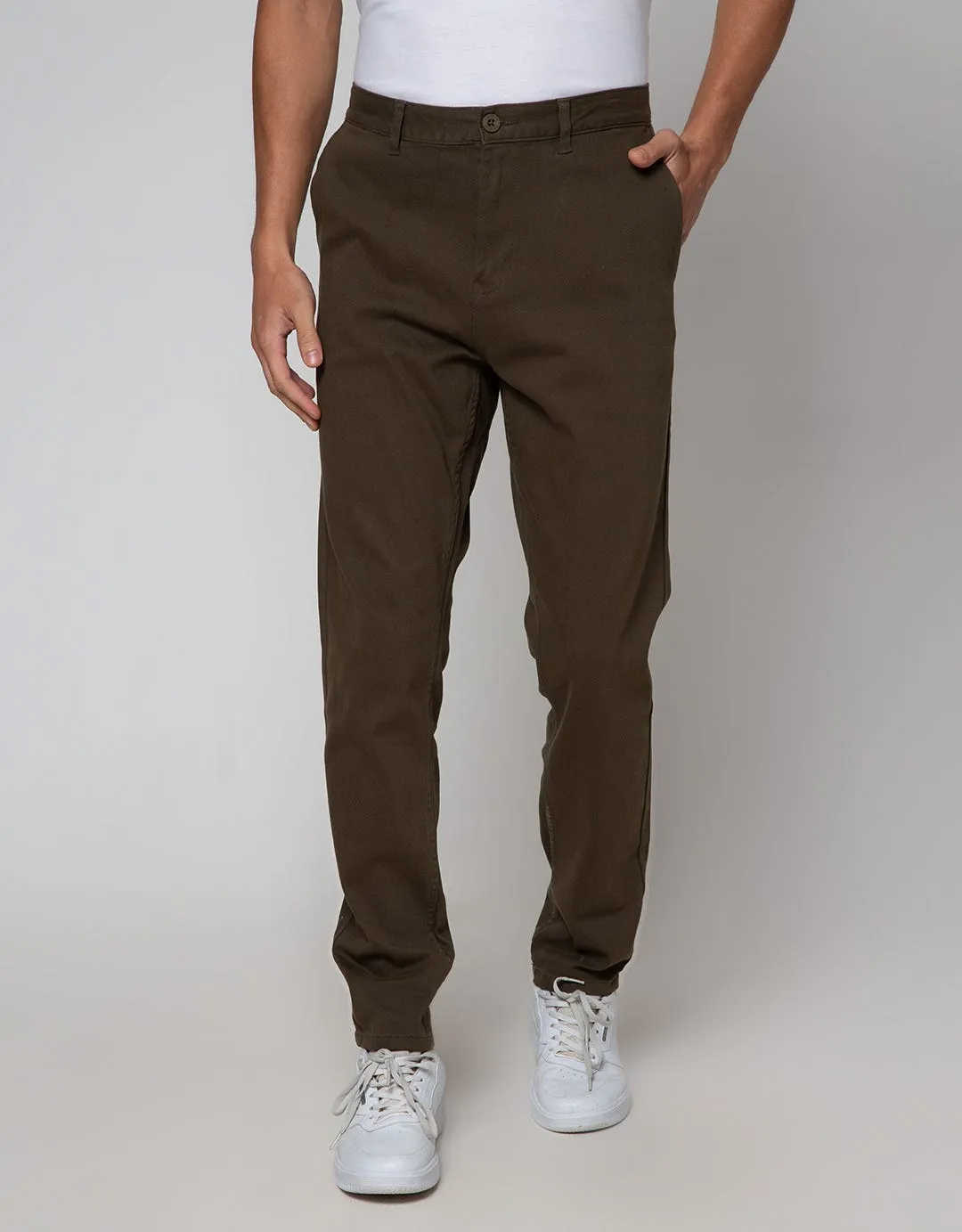 Details Celana Chinos Stretch Pria