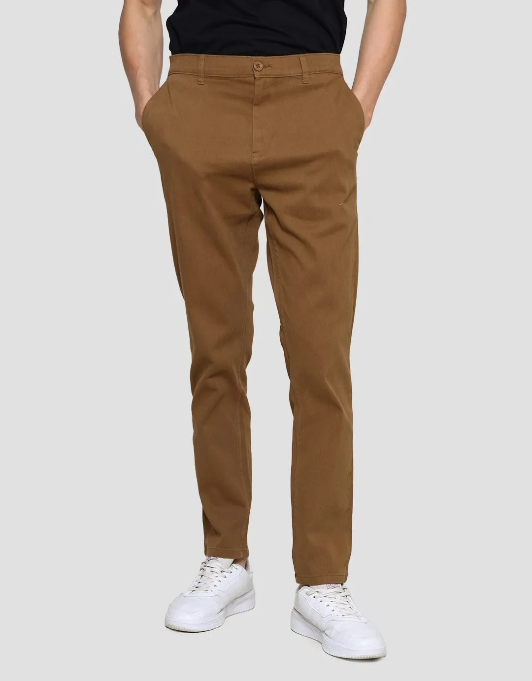 Details Celana Chinos Stretch Pria