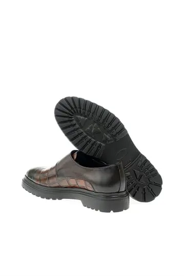 Elche Brown Patterned Shoes