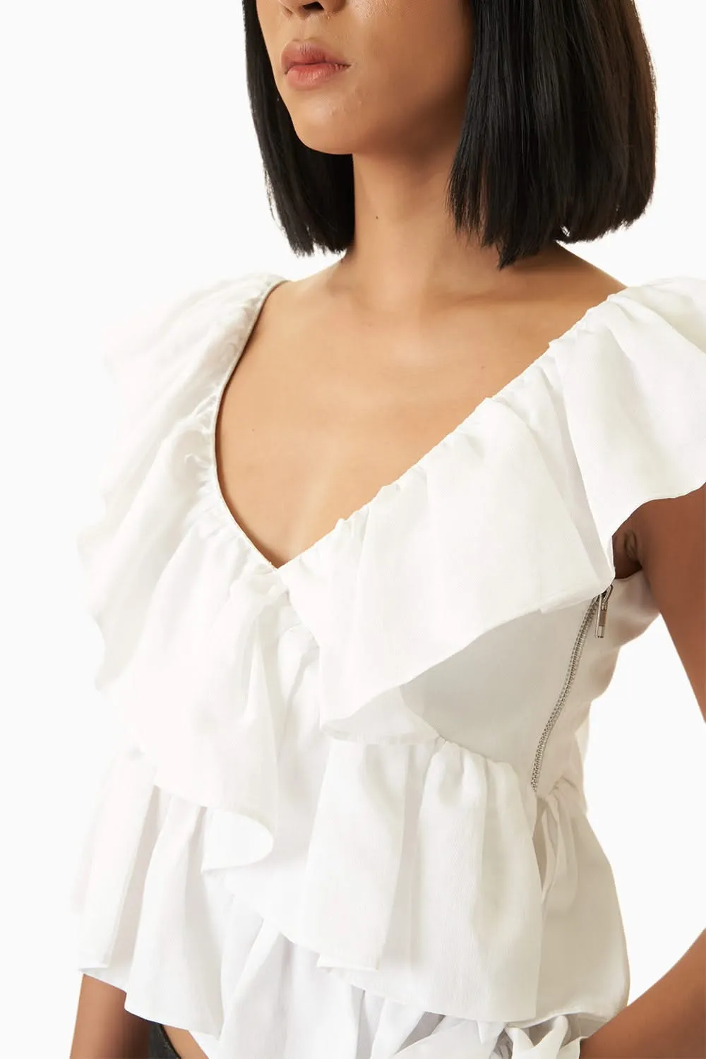 Flimsy Top with Silver Eyelet Pants