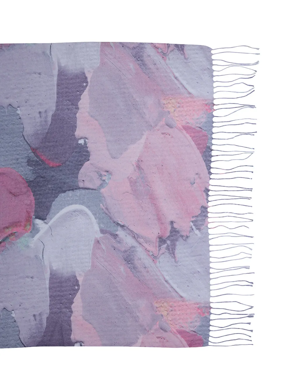 Fringe Print Scarf
