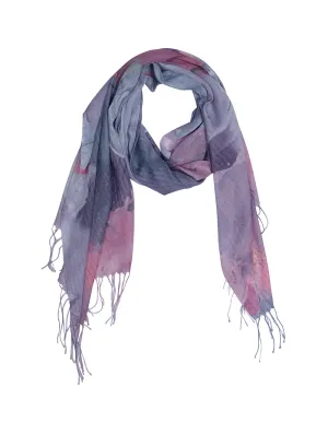 Fringe Print Scarf