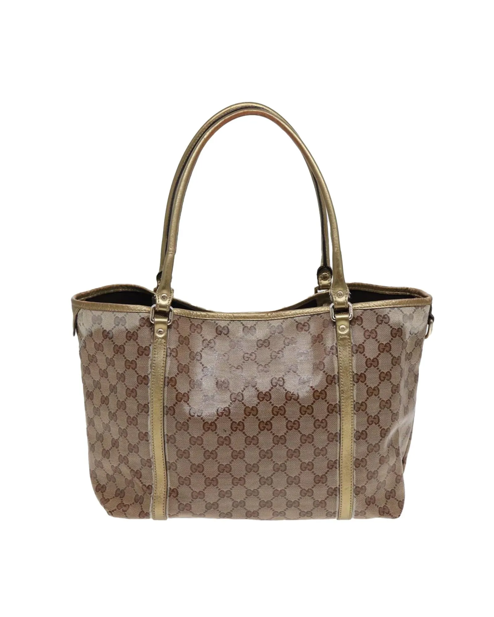 GG Crystal Tote Bag with Gold Accents