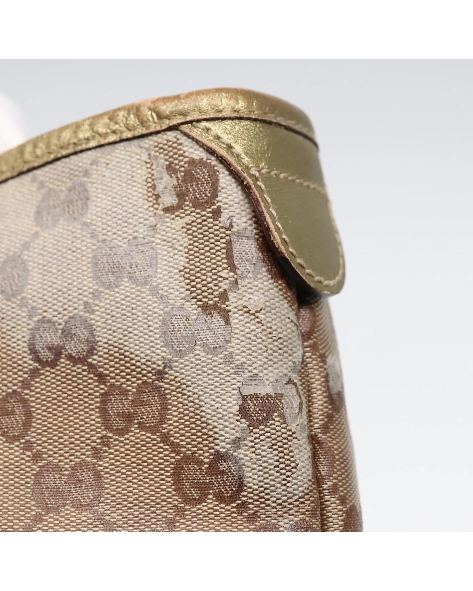 GG Crystal Tote Bag with Gold Accents