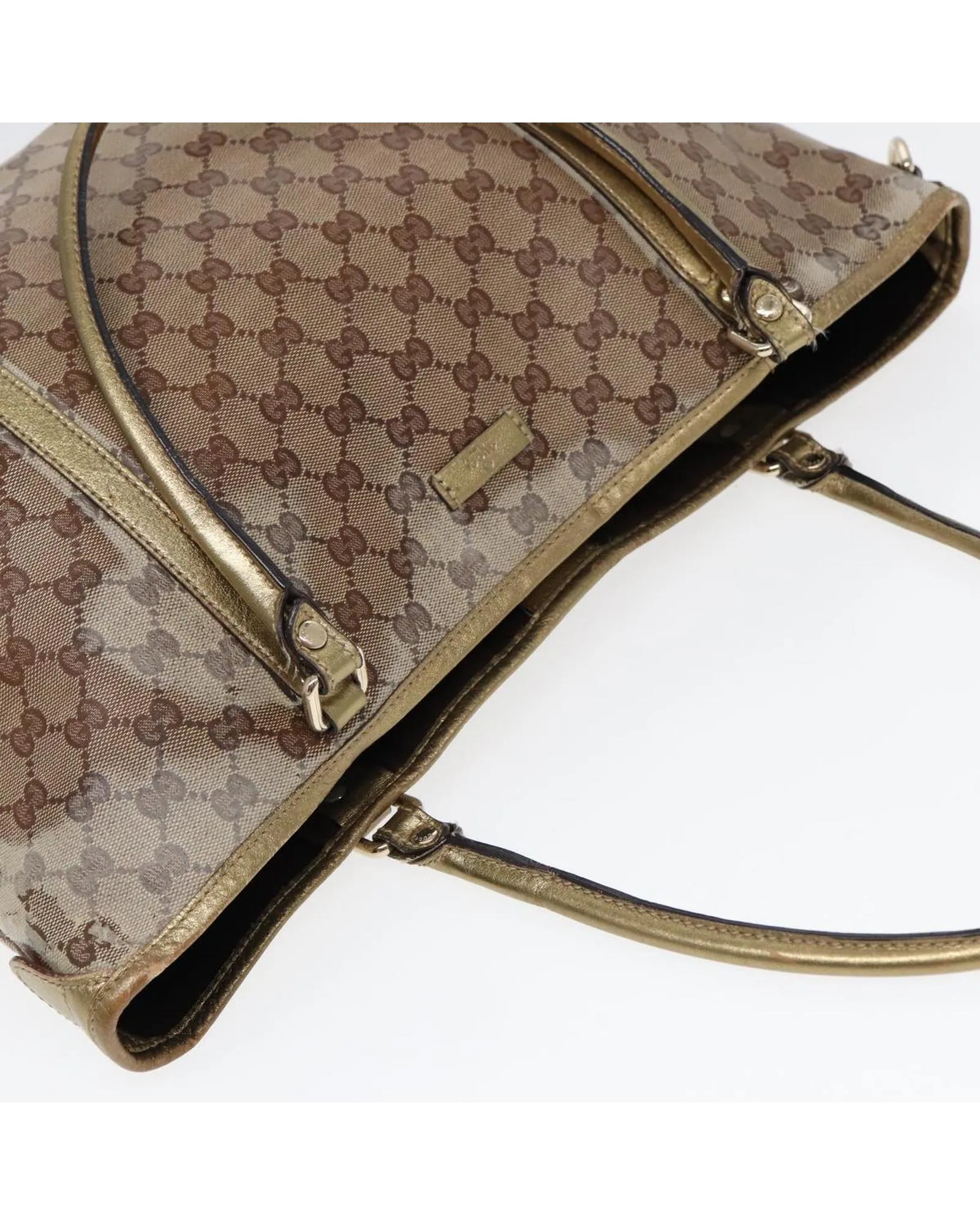 GG Crystal Tote Bag with Gold Accents