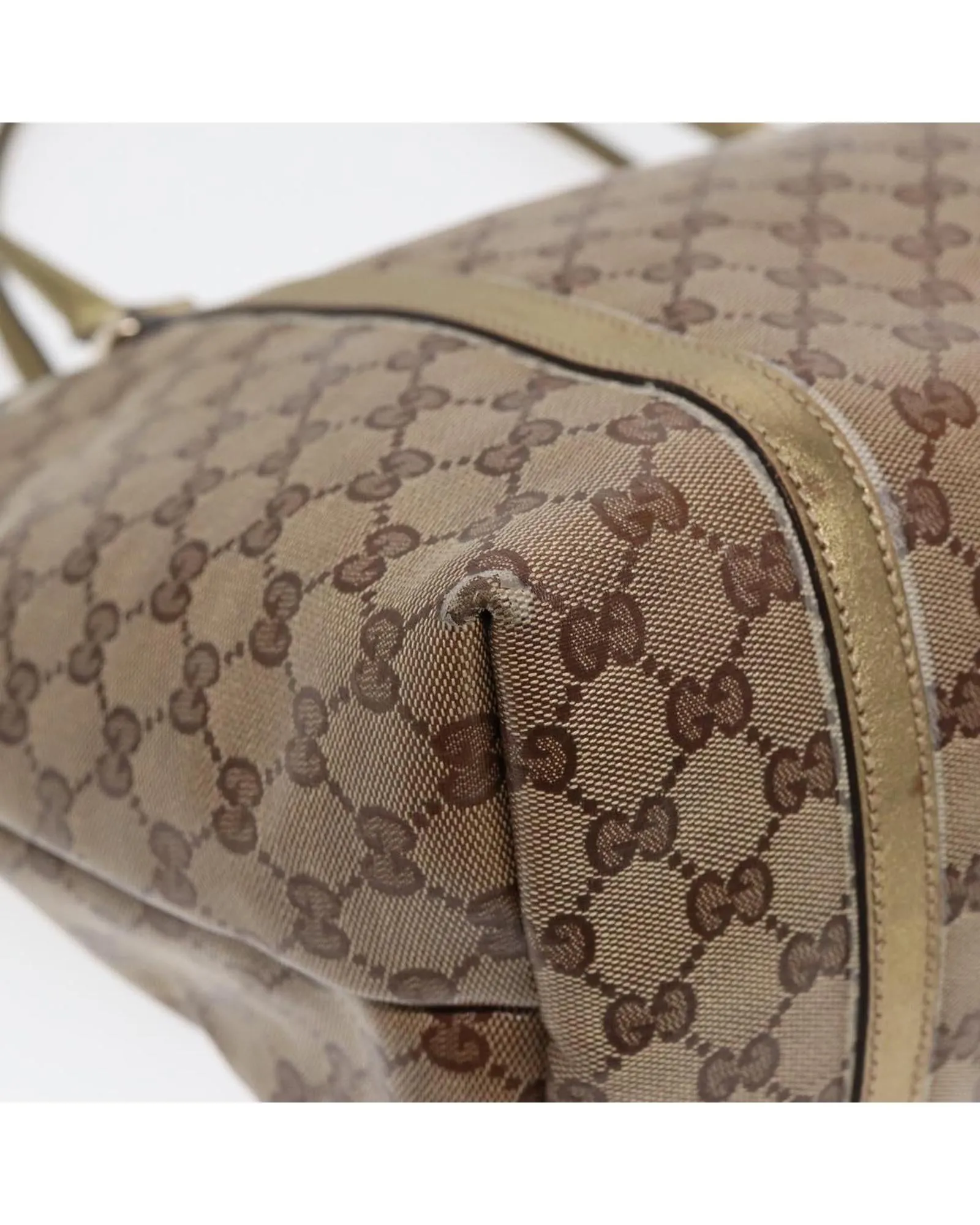 GG Crystal Tote Bag with Gold Accents