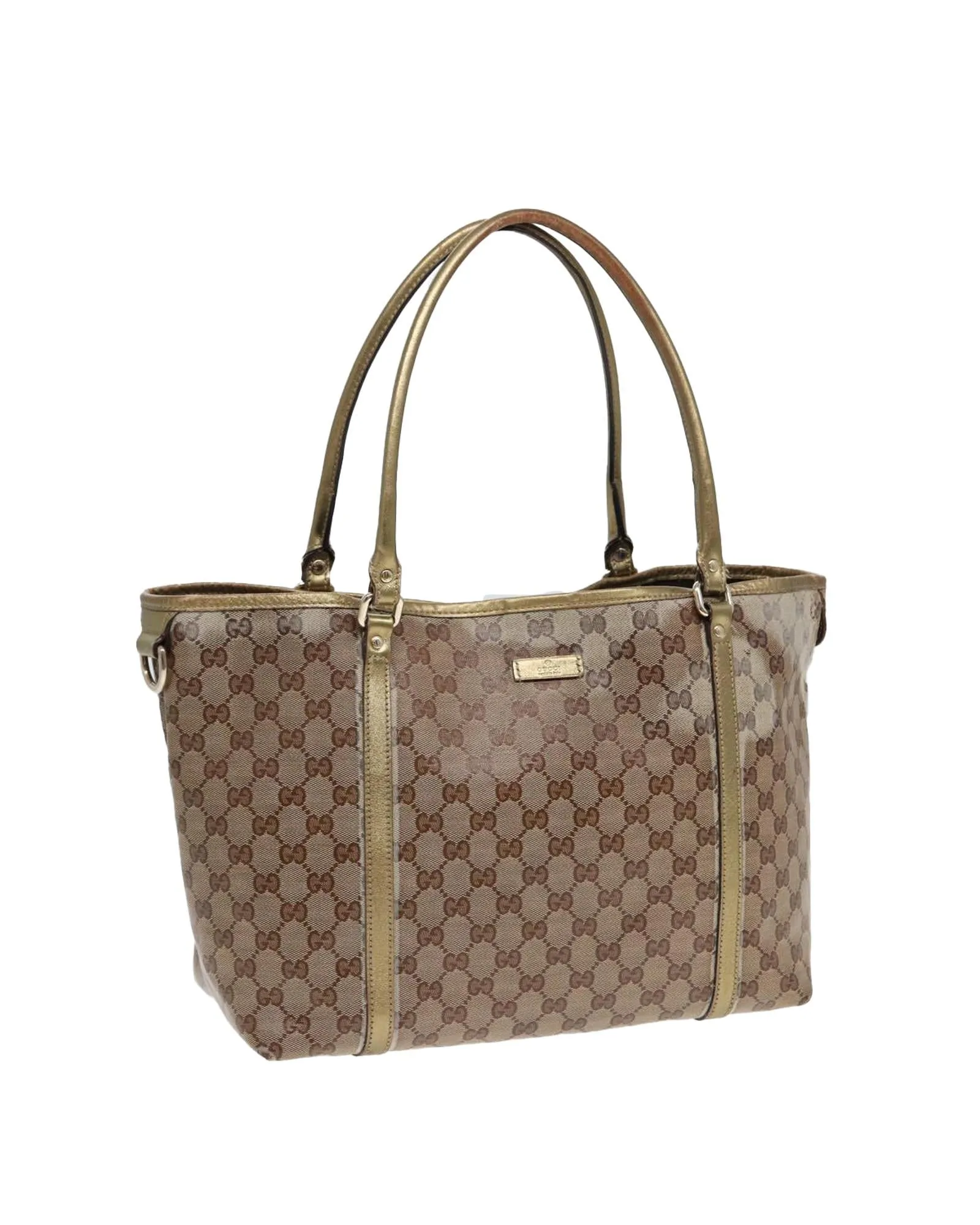 GG Crystal Tote Bag with Gold Accents