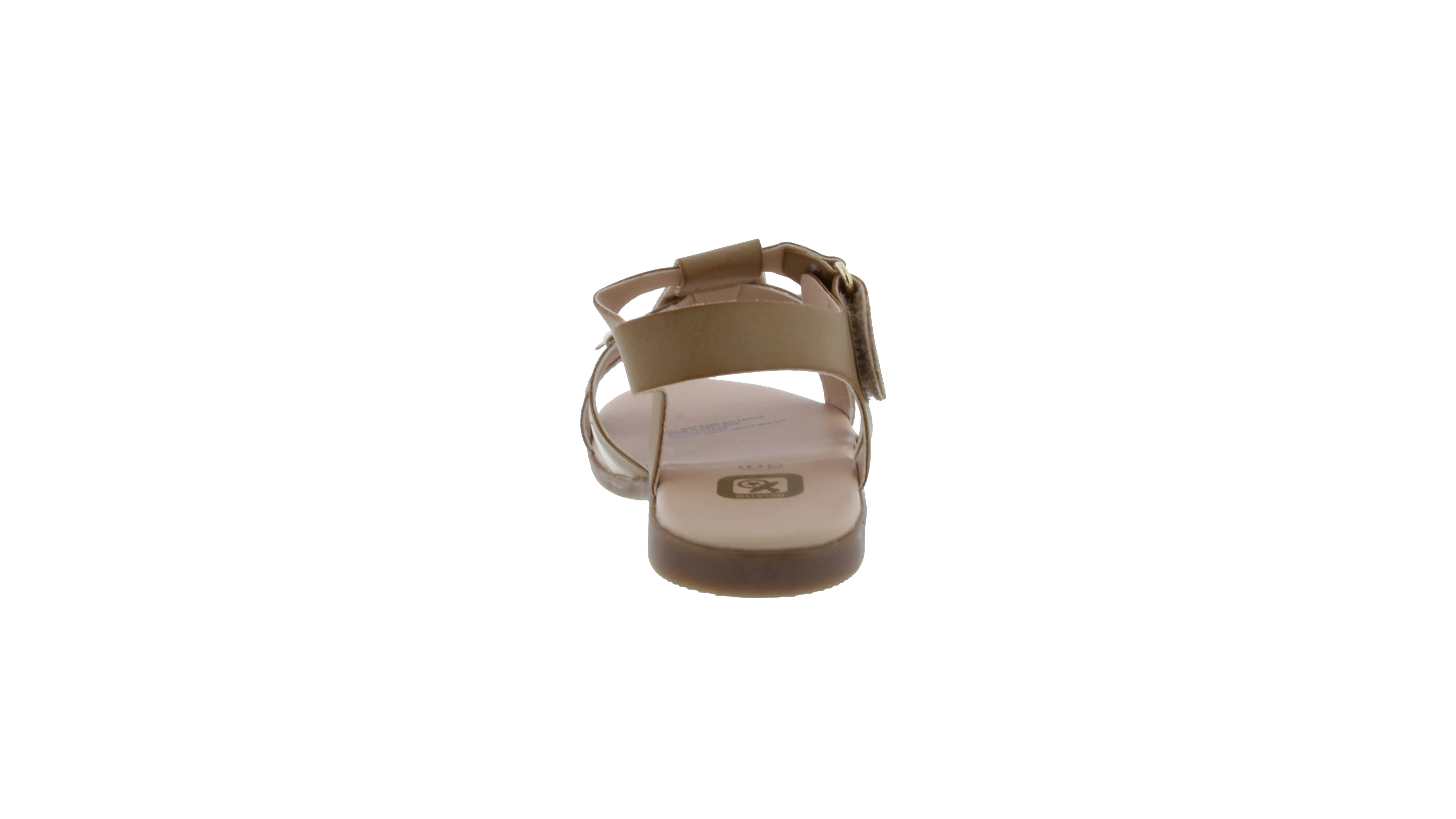 Girls Two Tone Bow Sandal