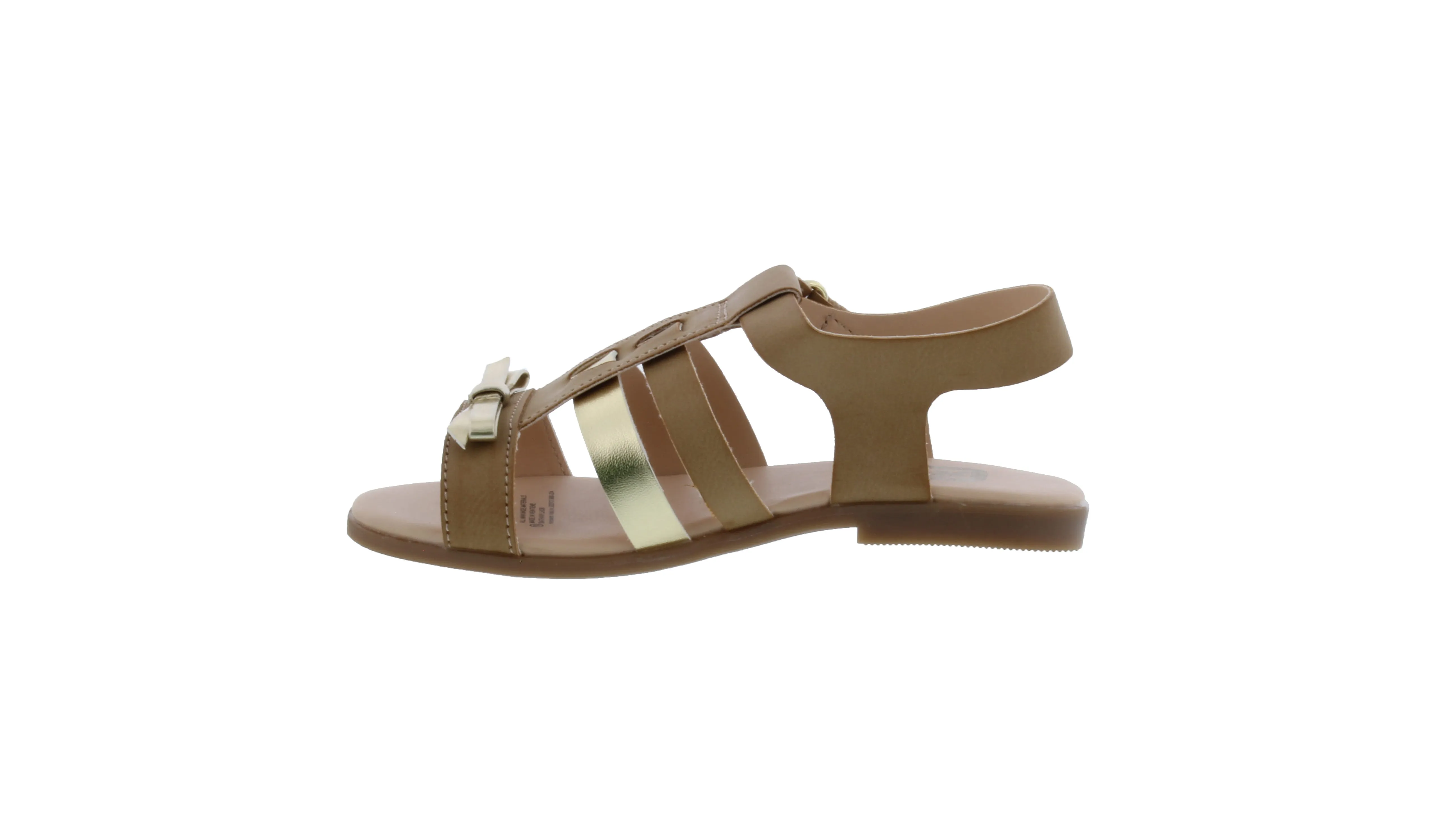 Girls Two Tone Bow Sandal