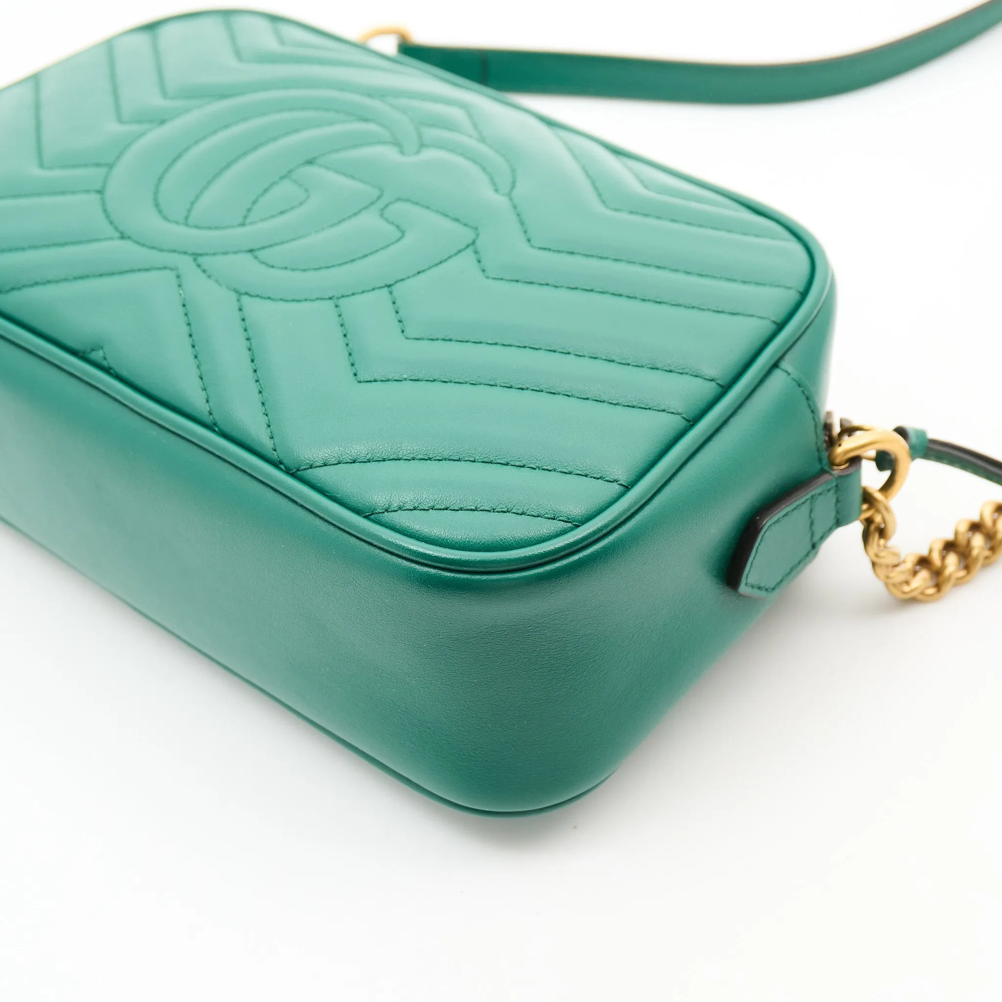 Gucci GG Marmont Green Marmont Matelassé Bag