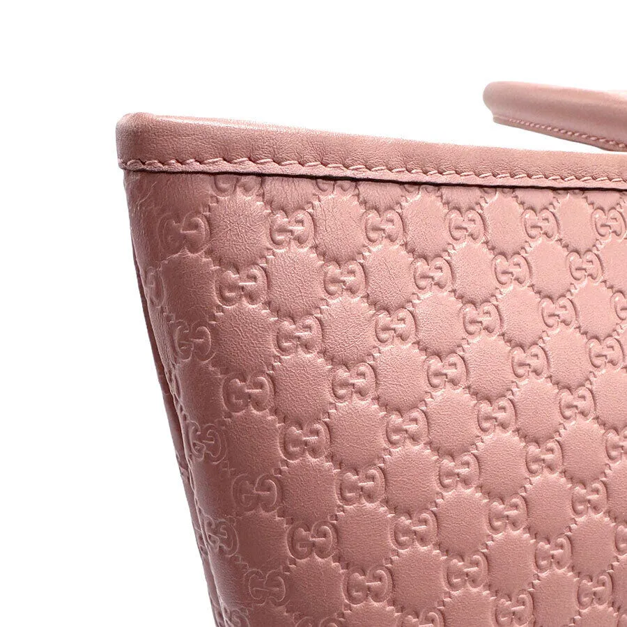Gucci Handbag Tote Bag Pink Leather