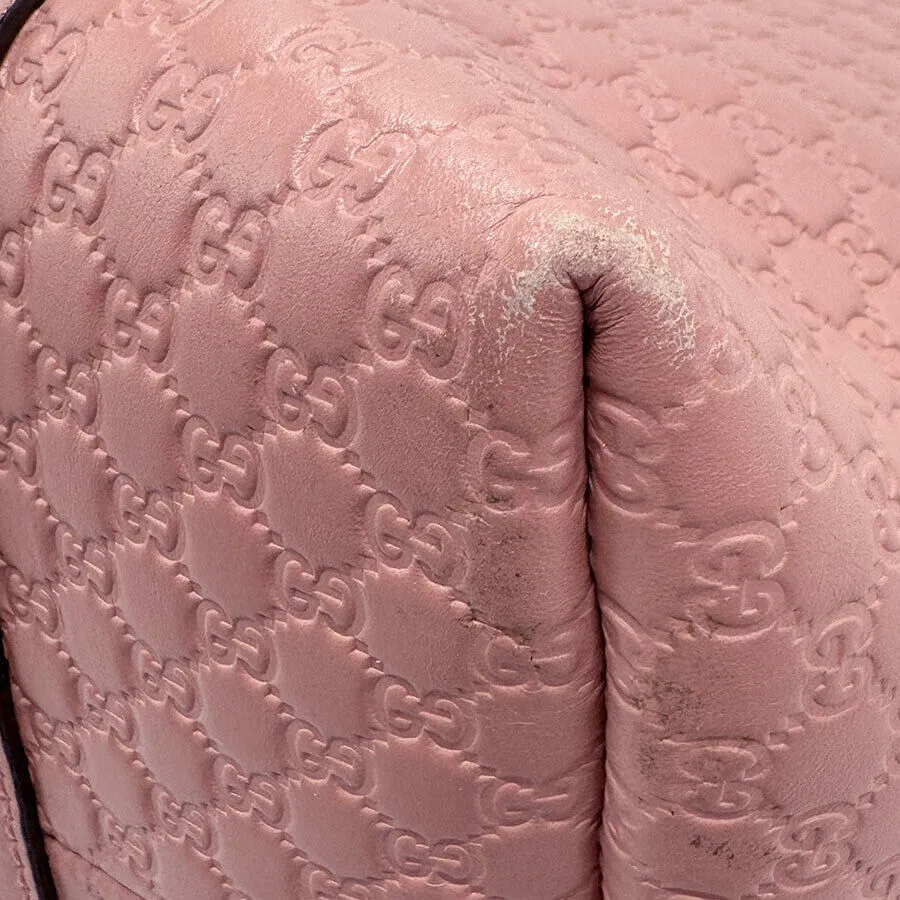 Gucci Handbag Tote Bag Pink Leather