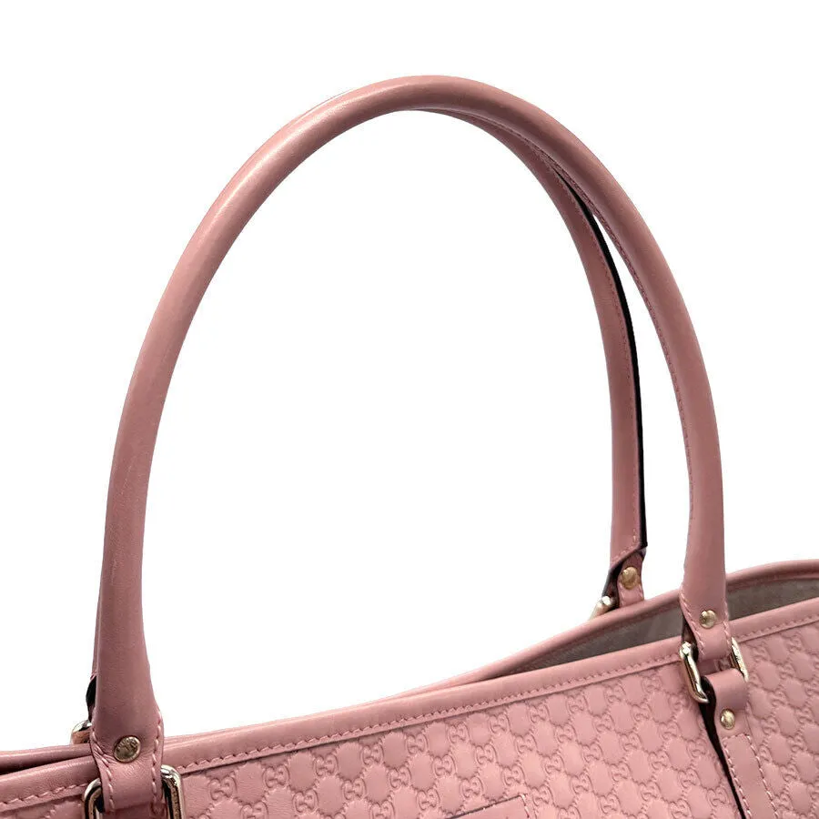 Gucci Handbag Tote Bag Pink Leather