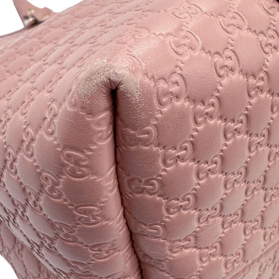 Gucci Handbag Tote Bag Pink Leather
