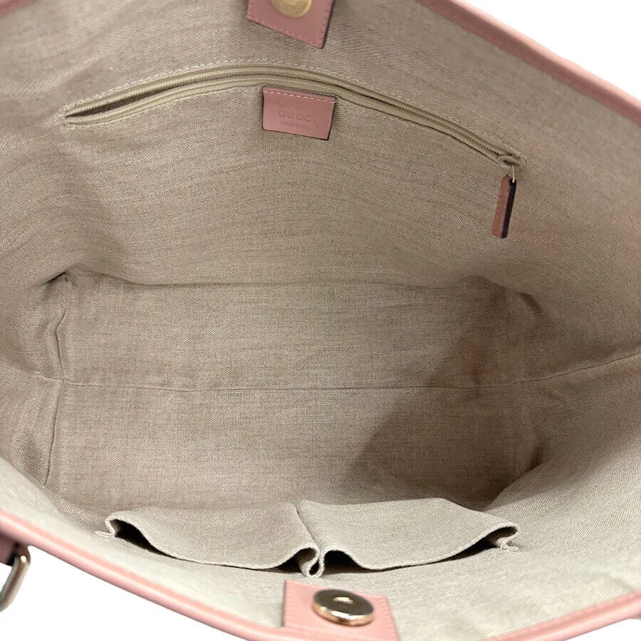Gucci Handbag Tote Bag Pink Leather