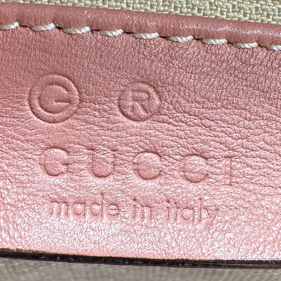 Gucci Handbag Tote Bag Pink Leather