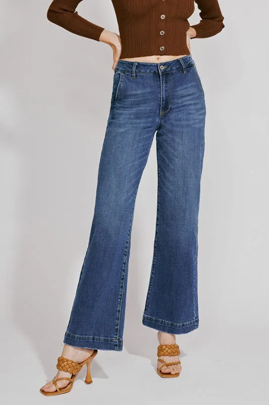 High Rise KanCan Wide Leg Trouser