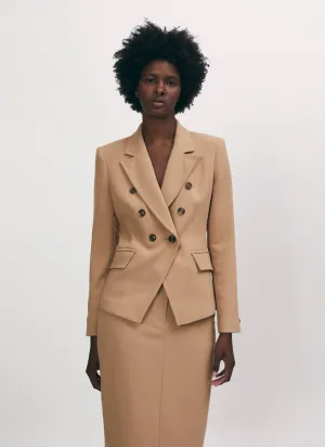 Jacket with elbow leather patch