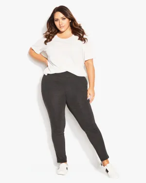 Janey Ponte Pant | Charcoal Grey